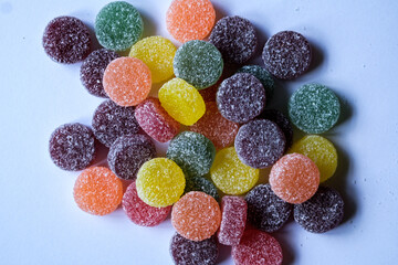 Selection of Colourful Traditional Fruit Pastilles