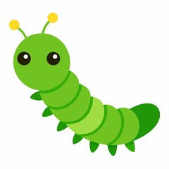 green caterpillar on a branch