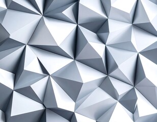 Obraz premium Abstract geometric pattern of light gray triangles