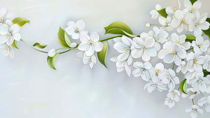 Fototapeta premium Beautiful White Blossoms in Springtime