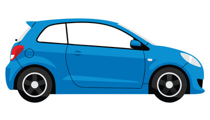 Stylish Blue Hatchback Car for Travel and Driving Adventures in Urban Environments