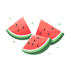 Watermelon Slices Illustration