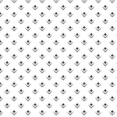 Black and white vector seamless pattern with small diamonds , star shapes ,rhombuses .Abstract black and white geometric texture .Simple minimal wide repeat background .