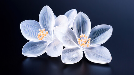 Translucent Floral Elegance