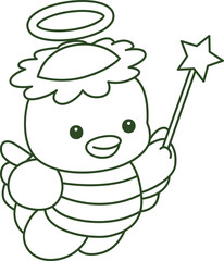 Outline of Kawaii japanese mythology Kappa sticker cute.
Coloring pages of Cute kappa mascot ghost japanese.