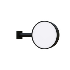 3D Render of a Circular Advertising Billboard