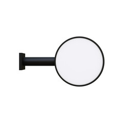 3D Render of a Circular Advertising Billboard