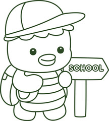 Outline of Kawaii japanese mythology Kappa sticker cute.
Coloring pages of Cute kappa mascot ghost japanese.
