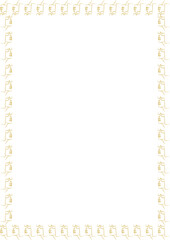 Aesthetic simple frame. Vector woman fashion frame for text. Simple template element for design