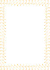 Herbal plant healing frame. Vector witchcraft frame for text. Simple template element for design