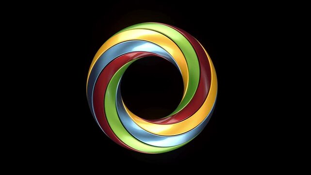Circle round round move rotate endless 4k