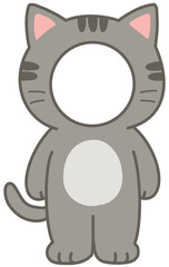 고양이 옷 인형 프레임 