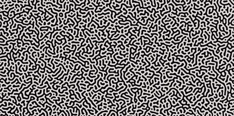 Abstract Reaction-diffusion Turing pattern natural texture gray gradient color scheme. Linear design with biological algorithm psychedelic background. Reaction-diffusion or truing patter	