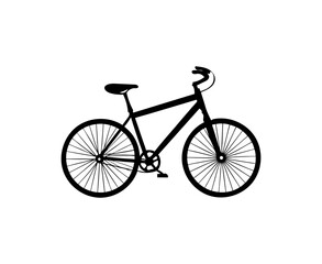 Fototapeta premium bicycle isolated on white background