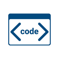 terminal icon. computer code console icon. flat icon.