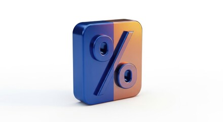 Isolated Percentage Sign Illustration Representing Discount