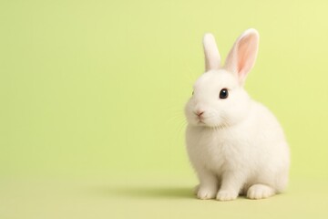 Obraz premium white rabbit on white