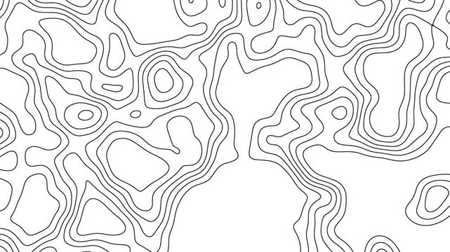 Topographic map showing hills, ideal for outdoor enthusiasts, cartographers, geographic researchers, hikers, and landscape planning projects.