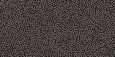 Abstract Reaction-diffusion Turing pattern natural texture gray gradient color scheme. Linear design with biological algorithm psychedelic background. Reaction-diffusion or truing patter	