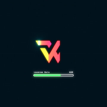 Upload Bar Pixels Scan Square Logo Reveal AET 281