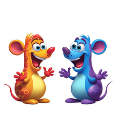 Fototapeta premium mouse and cheese