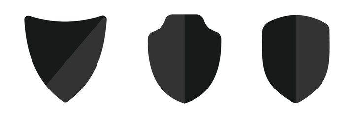 Shield icon is a linear style with editable stroke width.
