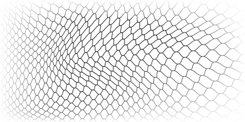 Mesh texture for fishing nets. Seamless pattern for sportswear or soccer goal, volleyball net, basketball hoop. vector mesh