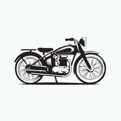 motorcycle isolated on white background