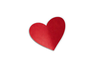 Fototapeta premium Heart shaped sticker mockup