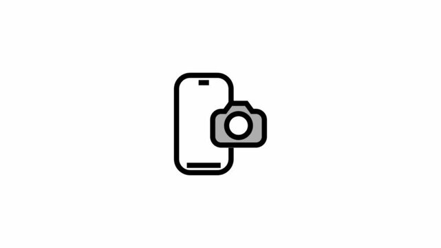 Smartphone Camera - clean and modern Photography and videography icon.