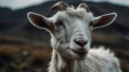 Fototapeta premium portrait of a goat