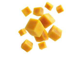 Mango Cubes Falling