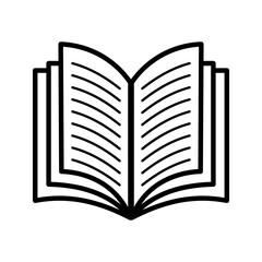 Book sheet icon white on background