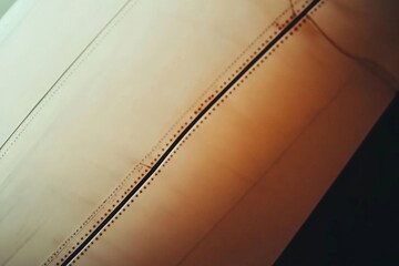 A close up of a brown fabric with a pattern of lines