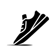  Shoe icon white on background