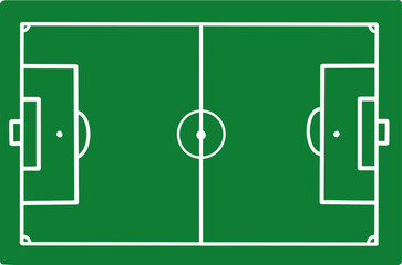Scheme of the Green Grass football field. soccer field, Soccer Field Layout Illustration, Minimalist Football Field Vector