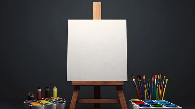 blank, paper, board, sign, easel, billboard, empty, canvas, art, business, note, stand, message, advertisement, card, paint, wooden, advertising, presentation, wood, frame, illustration, color, displa