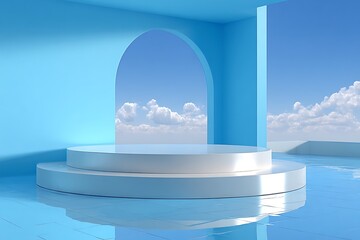 3d podium product display presentation platform for showing your products 