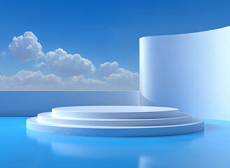 3d podium product display presentation platform for showing your products 