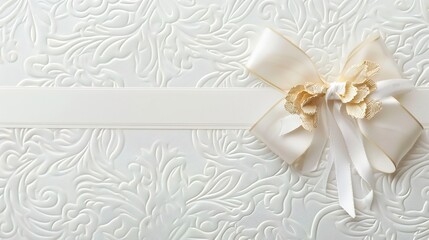 "Elegant White Background for Wedding Invitations - Timeless Design Blending Soft Ivory Tones with Delicate Decorative Elements. Features subtle lace patterns,