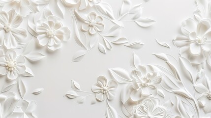 "Elegant White Background for Wedding Invitations - Timeless Design Blending Soft Ivory Tones with Delicate Decorative Elements. Features subtle lace patterns,