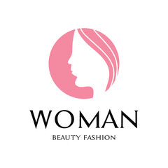 woman beauty fashion logo design concept idea