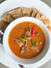 Spicy Curry with Roti