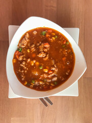 Hearty Vegetable and Meat Soup