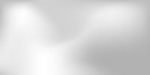 Silver foil background with metal mirror texture. Chrome gradient surface with light gloss. Vector aluminum grey sheet with reflection. Platinum and titanium abstract cold bg