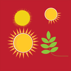 abstract sun vector illustration
