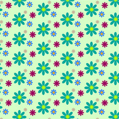 seamless pattern with flowers