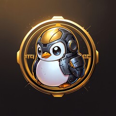 Cyber Penguin: A Futuristic Avian Mech