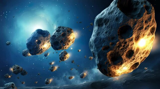 Asteroids drift through deep space, lit by star-like lights, creating a mesmerizing cosmic scene.


2/2




Asteroids drift through deep space, lit by star-like lights, creating a mesmerizing cosmic.
