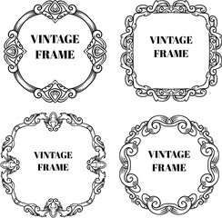luxury frame lien art ornament